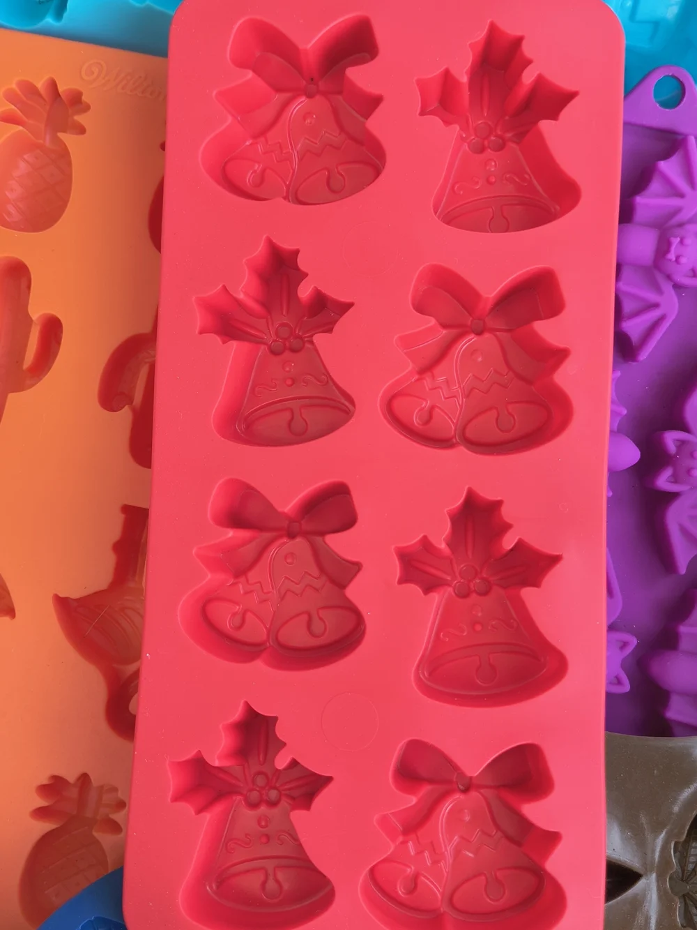 Silicone Candy & Ice Molds - Assorted Bright Colors And Shapes